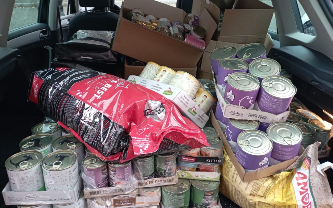 Spende von Sandras Tieroase – wir sagen herzlichen Dank